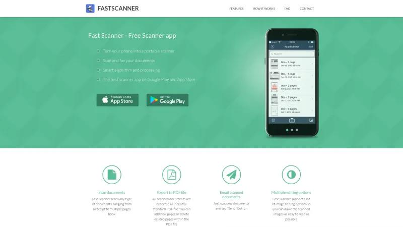 Homepage of Fast Scanner