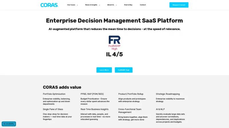 Homepage of CORAS Enterprise Decision Management