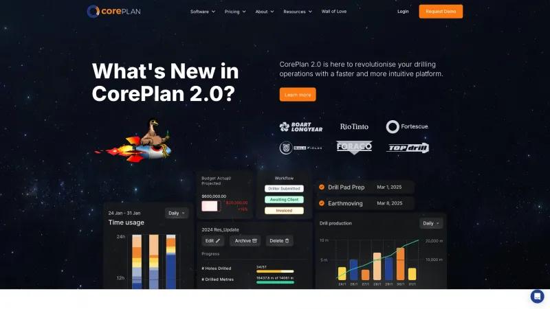 Homepage of CorePlan