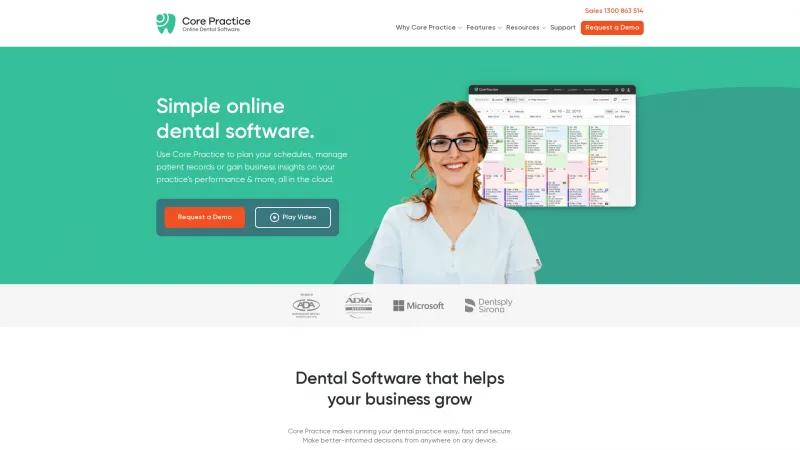 Homepage of Core Practice