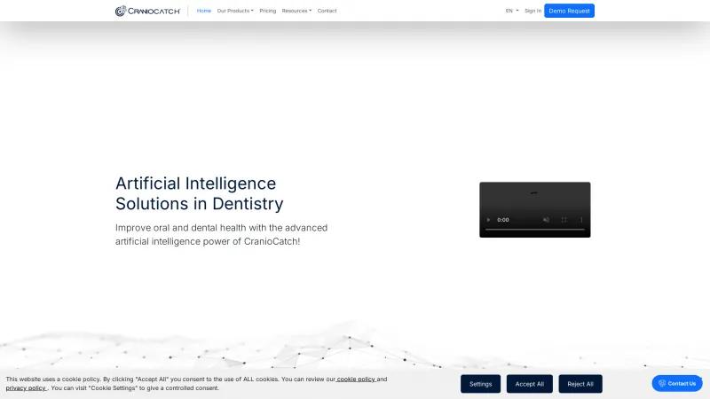 Homepage of CranioCatch Clinic