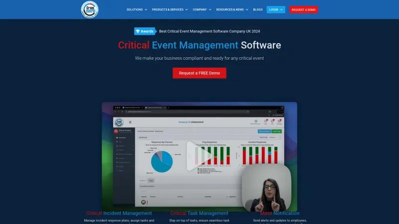 Homepage of Crises Control