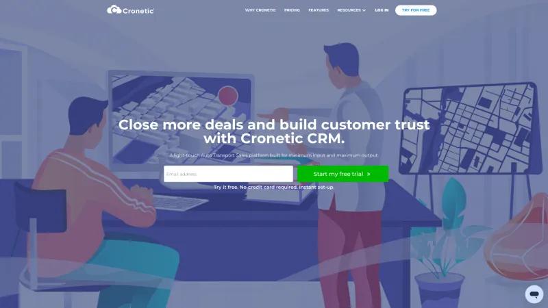 Homepage of Cronetic