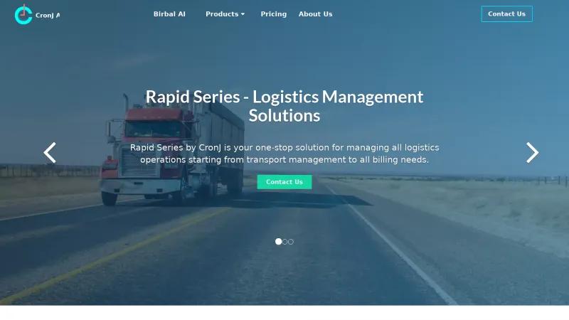 Homepage of CronJ Rapid Series