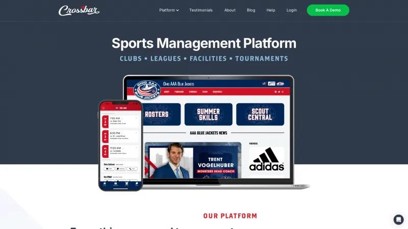 Homepage of Crossbar