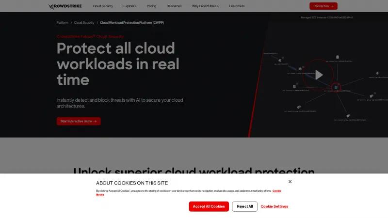 Homepage of Falcon Cloud Workload Protection