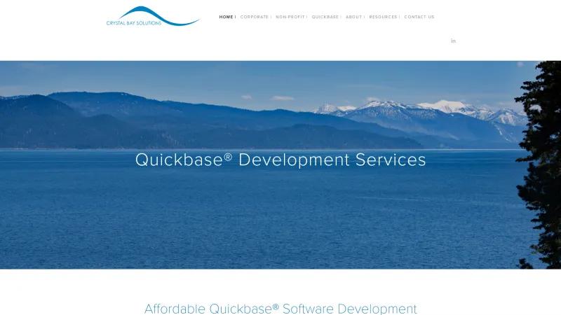 Homepage of Crystal Bay Solutions