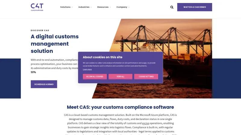 Homepage of CAS