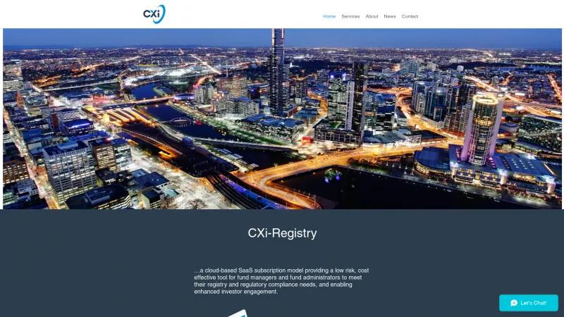 Homepage of CXi-Registry