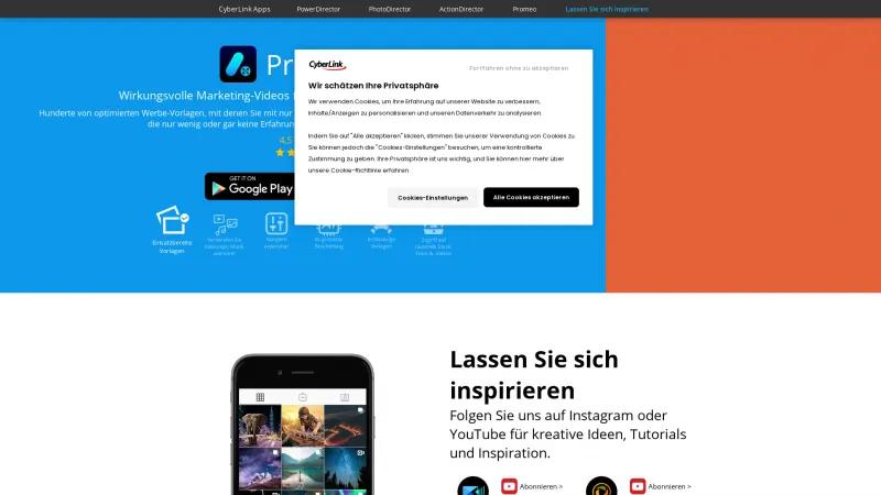 Homepage of AdDirector