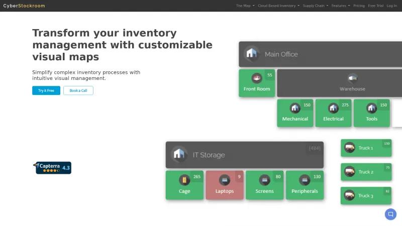 Homepage of CyberStockroom