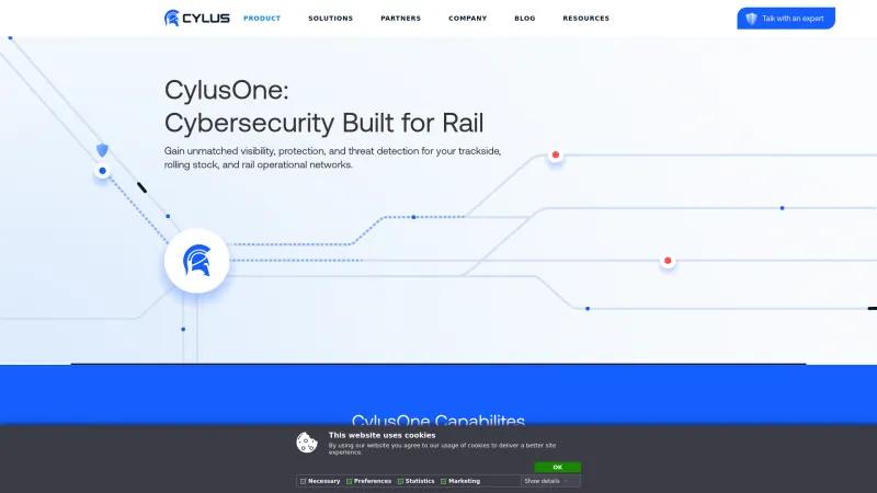 Homepage of CylusOne