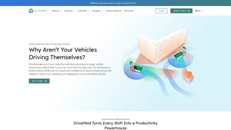 Homepage of DriveMod