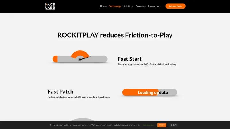 Homepage of ROCKITPLAY