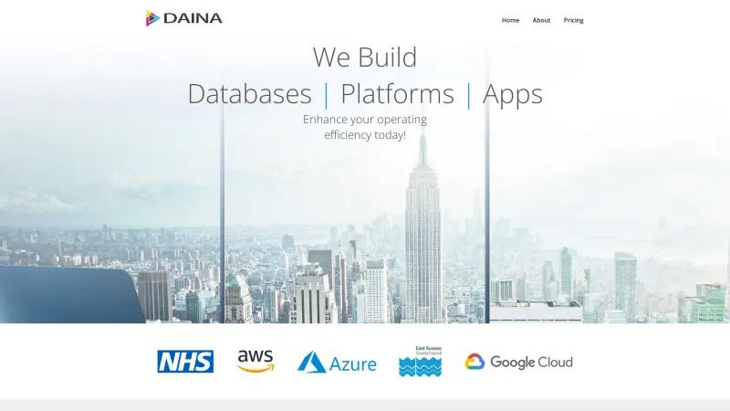 Homepage of DAINA