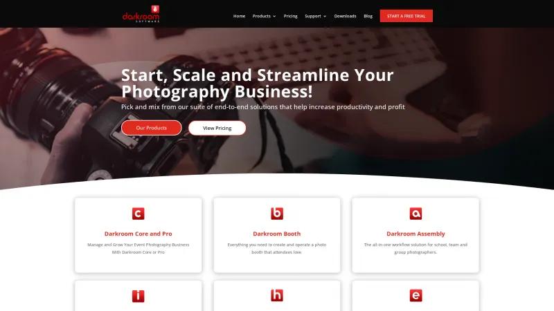 Homepage of Darkroom Software