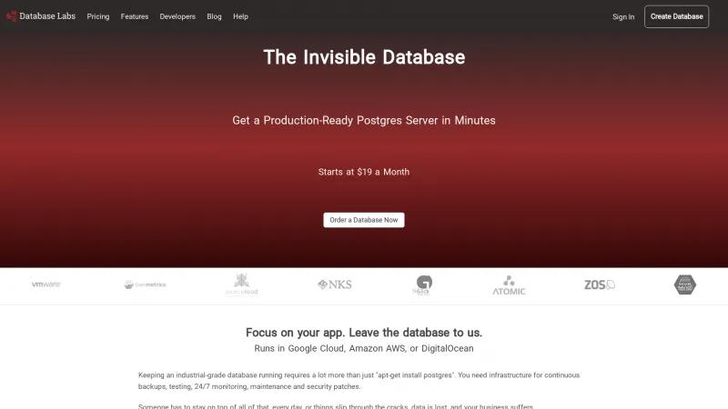 Homepage of Database Labs