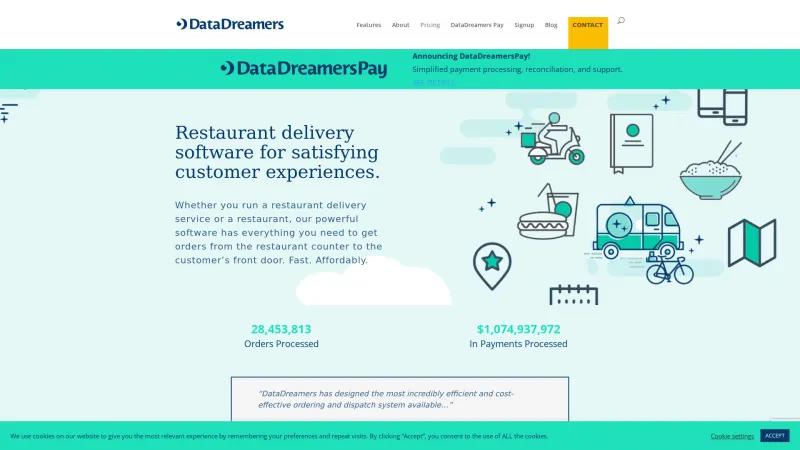 Homepage of DataDreamers