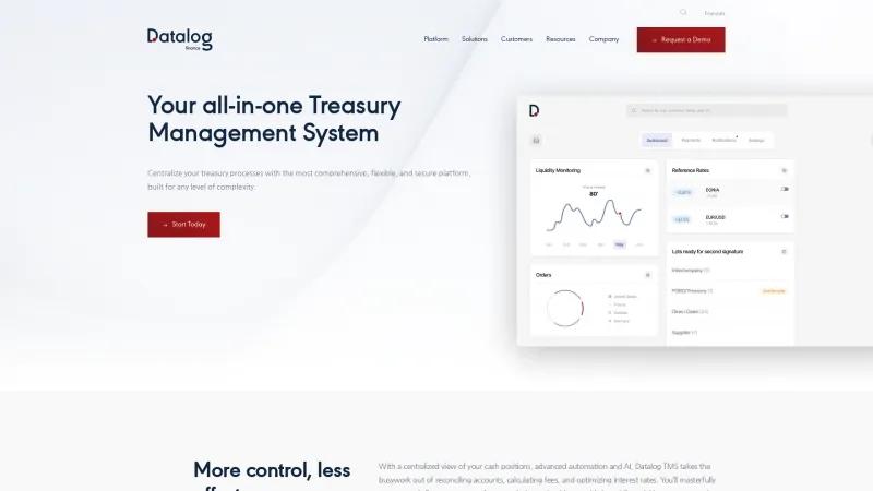 Homepage of Datalog TMS