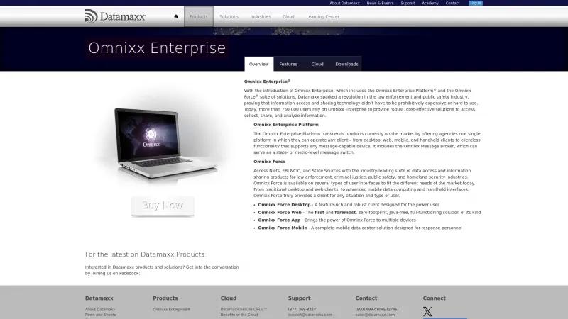 Homepage of Omnixx Force