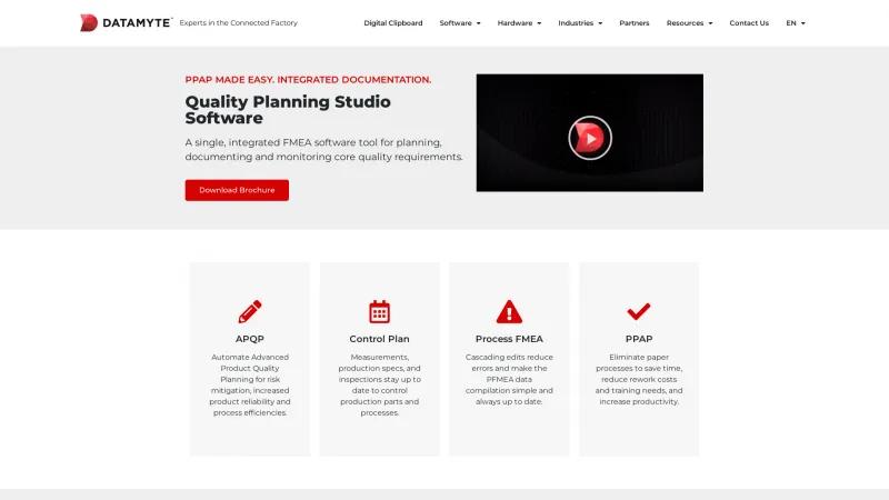 Homepage of Quality Planning Studio