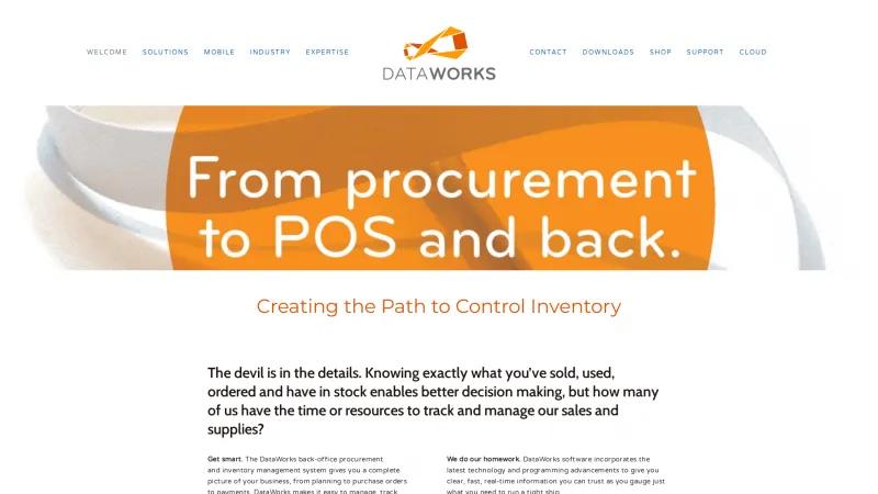 Homepage of DataWorks