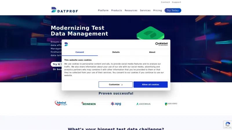 Homepage of DATPROF