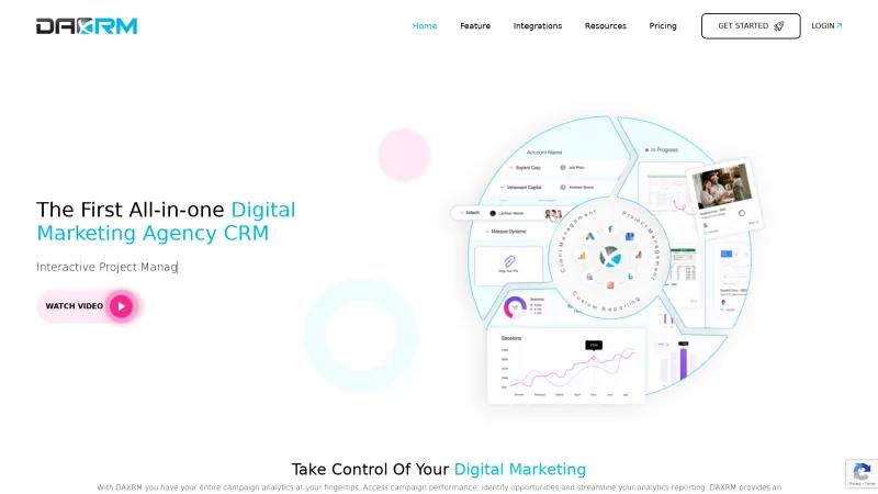 Homepage of DAXRM