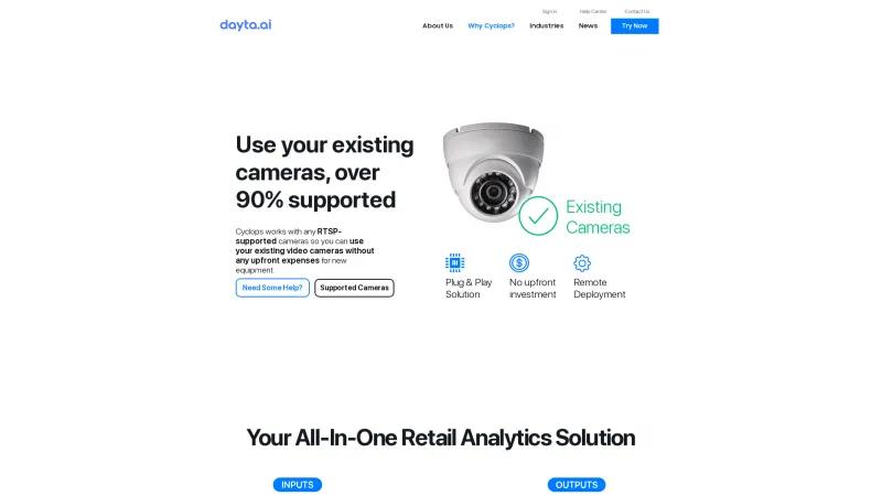 Homepage of Cyclops