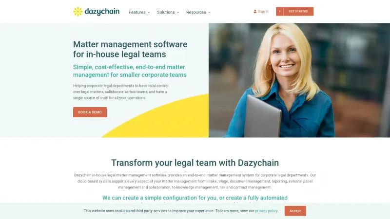 Homepage of Dazychain