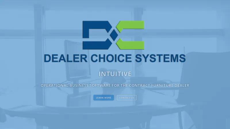 Homepage of Dealer Choice