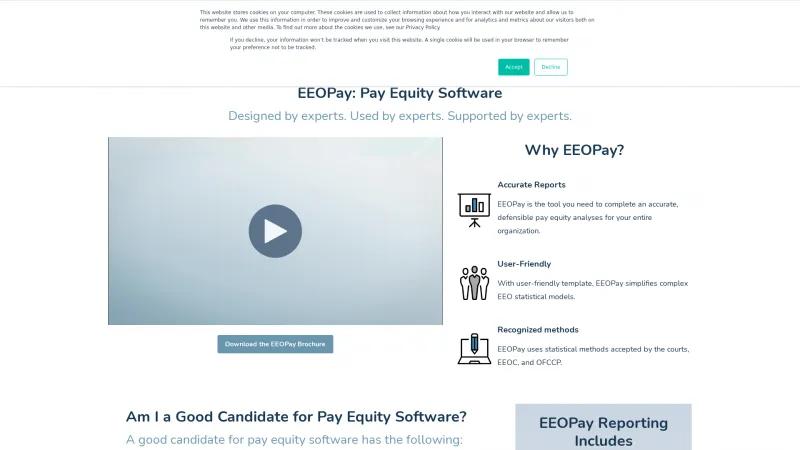 Homepage of EEOPay