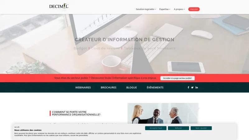 Homepage of Decimal Suite