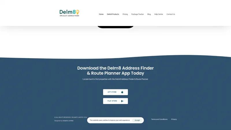 Homepage of Delm8 Route Planner