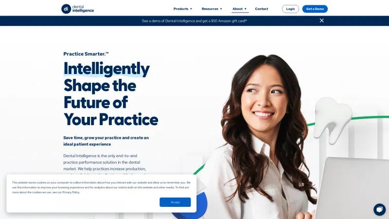 Homepage of Dental Intelligence