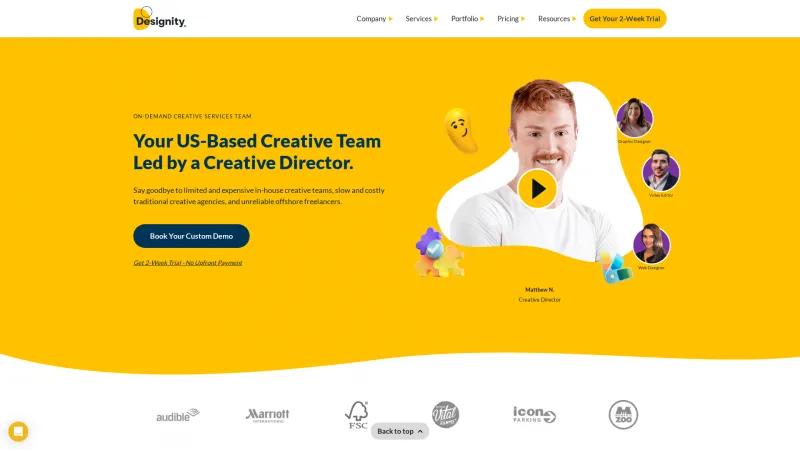 Homepage of Designity