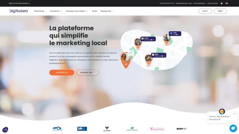 Homepage of Digitaleo