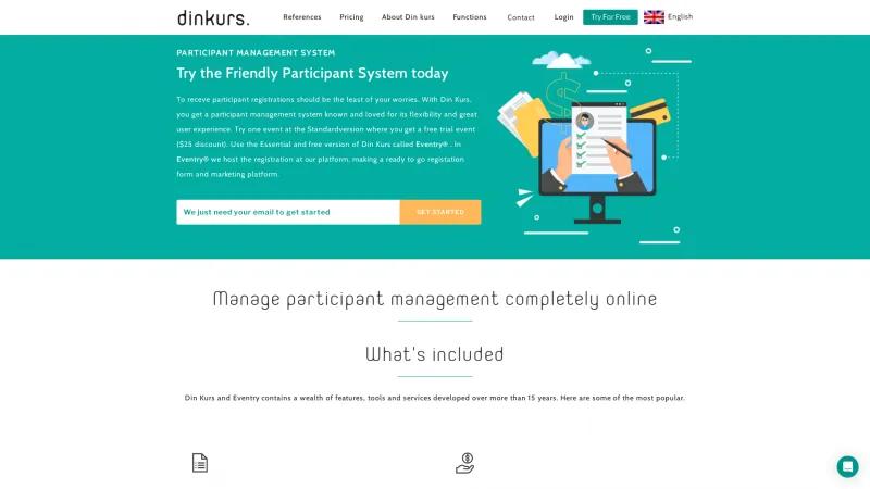 Homepage of Din Kurs