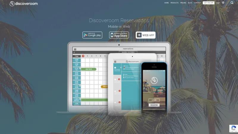 Homepage of Discoveroom Reservations