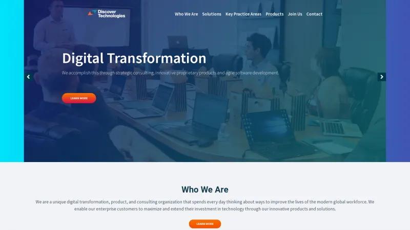 Homepage of DiscoverPoint