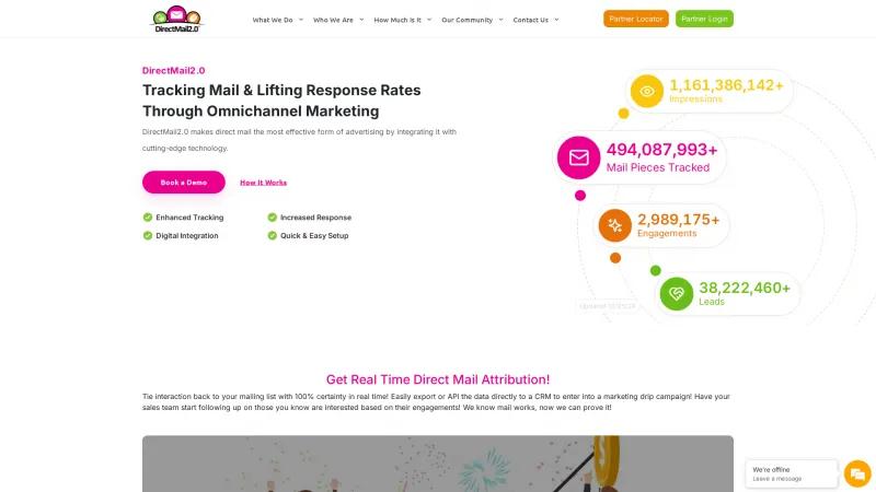 Homepage of DirectMail2.0