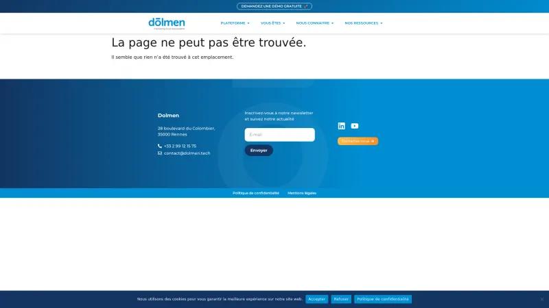 Homepage of Dolmen