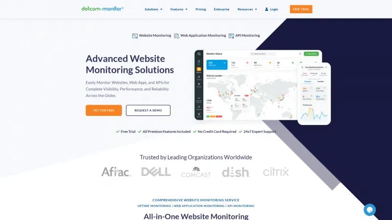 Homepage of Dotcom-Monitor