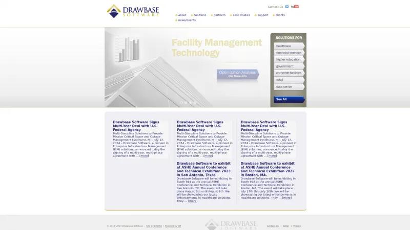 Homepage of Drawbase Enterprise