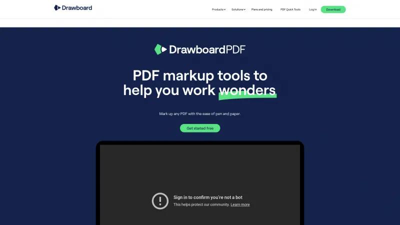 Homepage of Drawboard PDF