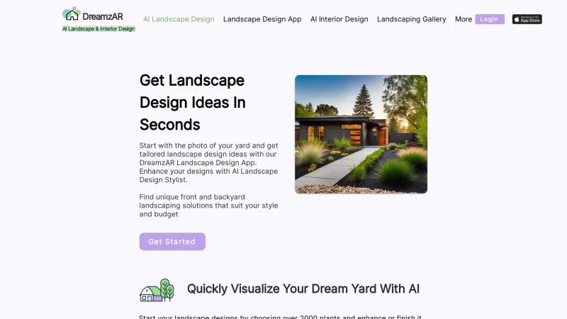 Homepage of DreamzAR