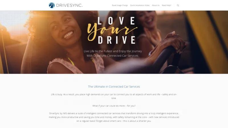 Homepage of DriveSync