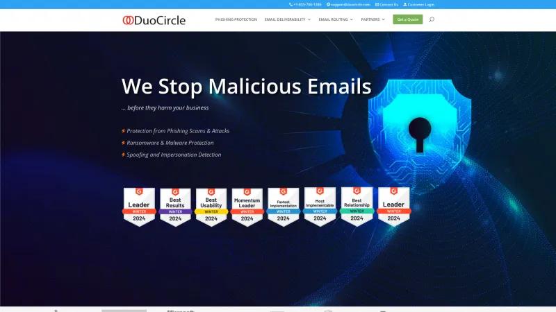 Homepage of DuoCircle