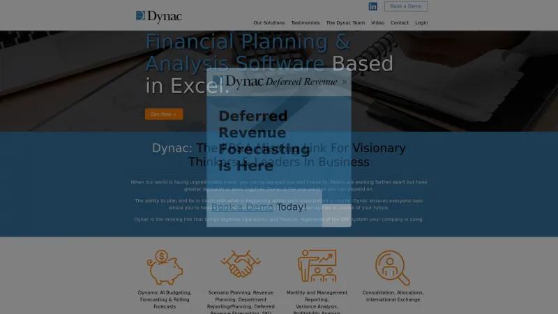 Homepage of Dynac