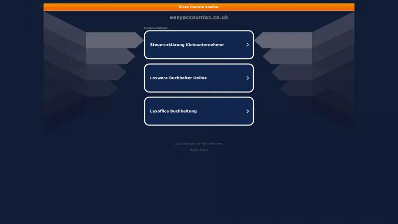 Homepage of Easy Accountax